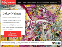 Tablet Screenshot of leroyneiman.com
